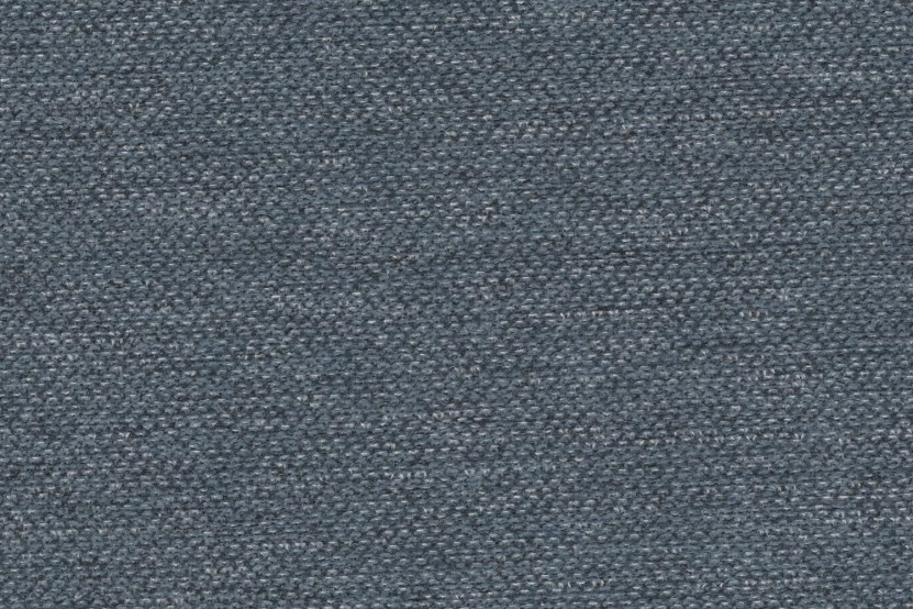 Canapé d'angle 4 places - 2 modules convertibles : Canapé 3 places + Pouf - Tissu lisse Bleu