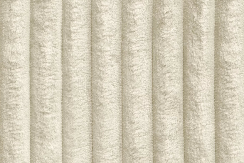 Housse Canapé droit convertible - 3 places - Tissu velours côtelé XL beige