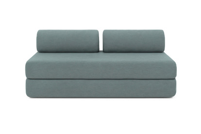 Canapé 3 places convertible et modulable - Tissu lisse Vert