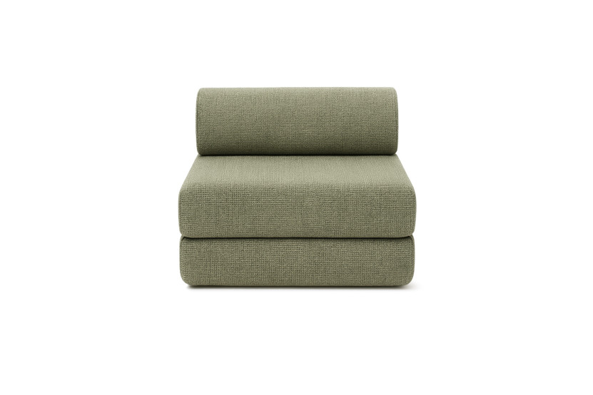 Housse Fauteuil convertible - Tissu tweed vert