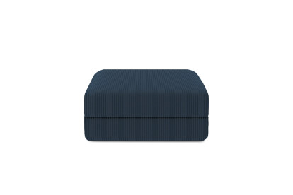 Pouf convertible et modulable - Velours côtelé Bleu