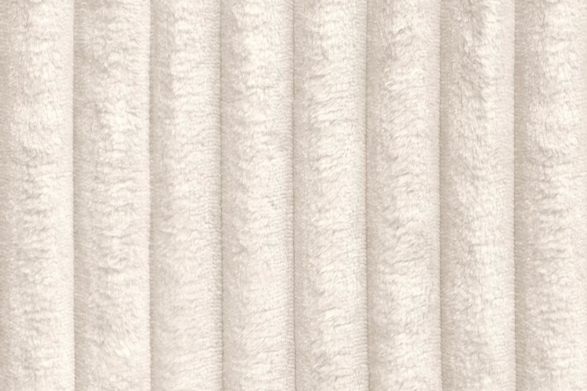 Canapé d'angle 6 places - 2 modules convertibles : Canapé 3 places + Méridienne - Velours côtelé XL Blanc