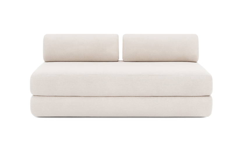 Canapé 3 places convertible et modulable - Tissu extérieur Beige clair