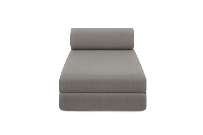 Housse Méridienne convertible - Tissu lisse gris