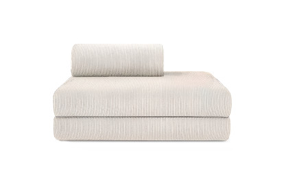 Canapé 2 places convertible et modulable - Velours côtelé Blanc