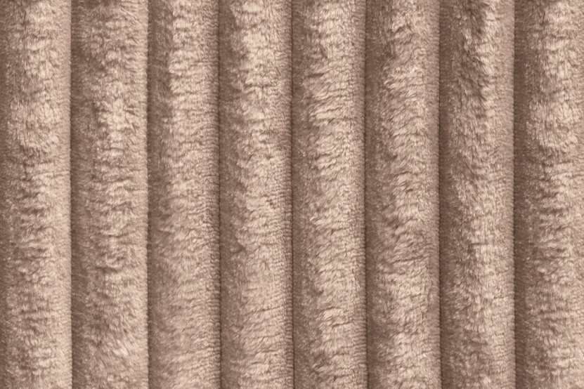 Méridienne convertible et modulable - Velours côtelé XL Marron