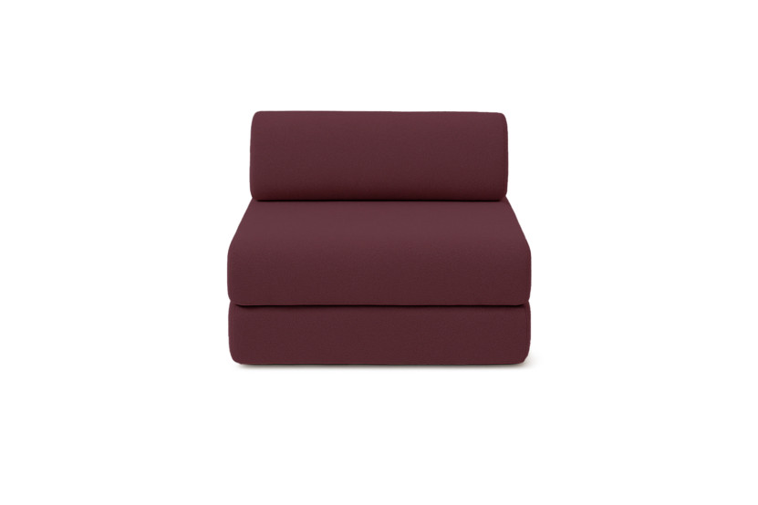 Fauteuil convertible et modulable - Tissu lisse Rouge