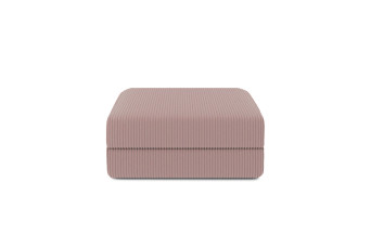 Pouf convertible et modulable - Velours côtelé Rose pâle