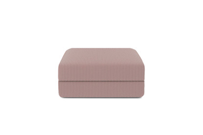 Pouf convertible et modulable - Velours côtelé Rose pâle