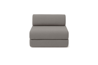 Fauteuil convertible et modulable - Tissu lisse Gris