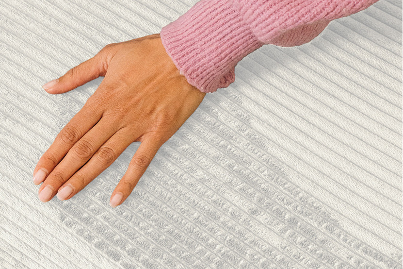 Housse Canapé droit convertible - 2 places - Tissu velours côtelé blanc