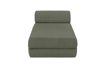 Méridienne convertible et modulable - Velours côtelé XL Vert