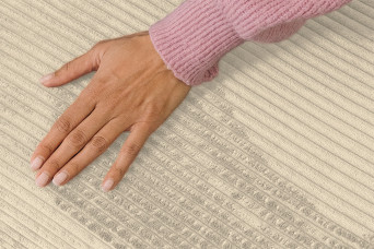 Housse Fauteuil convertible - Tissu velours côtelé beige