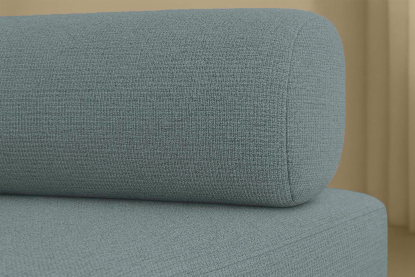 Canapé 3 places convertible et modulable - Tissu lisse Vert