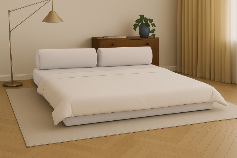 Canapé 3 places convertible et modulable - Tissu lisse Beige