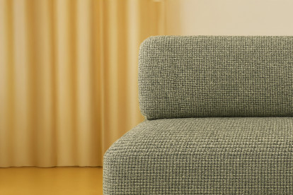Canapé 3 places convertible et modulable - Tissu tweed Vert