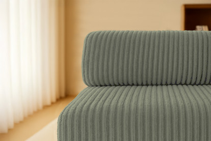 Canapé 3 places convertible et modulable - Velours côtelé XL Vert