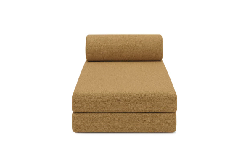 Housse Méridienne convertible - Tissu tweed jaune