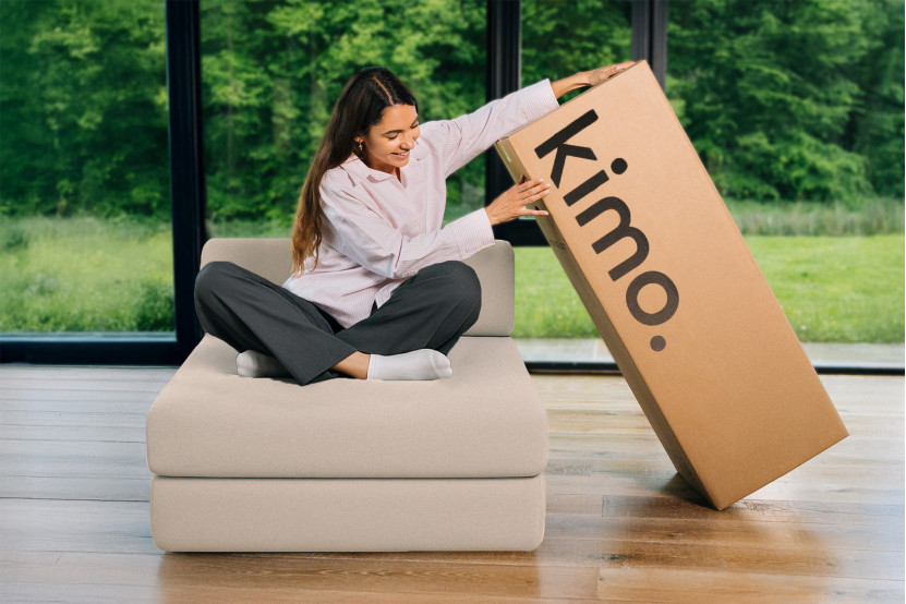 Fauteuil convertible et modulable - Tissu lisse Beige