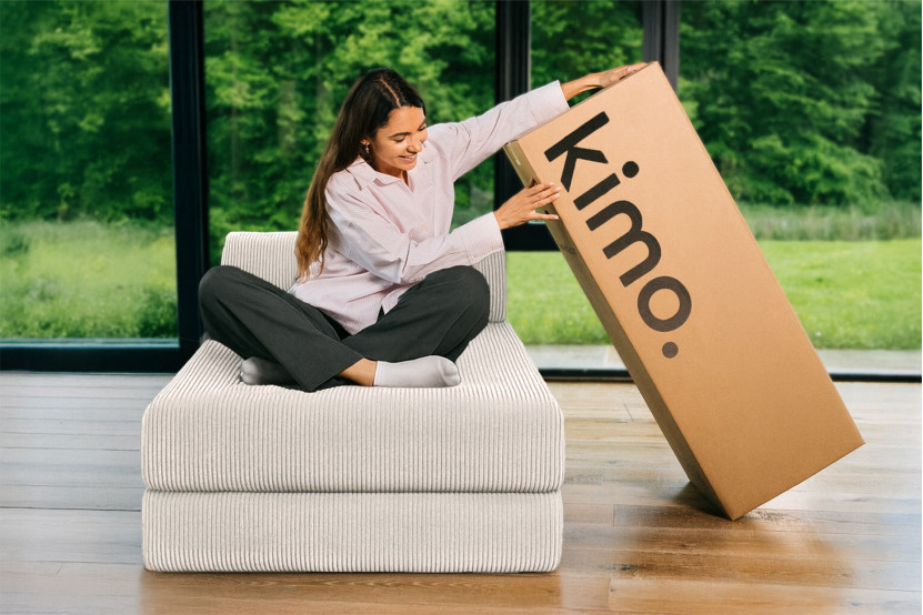 Méridienne convertible et modulable - Velours côtelé Blanc