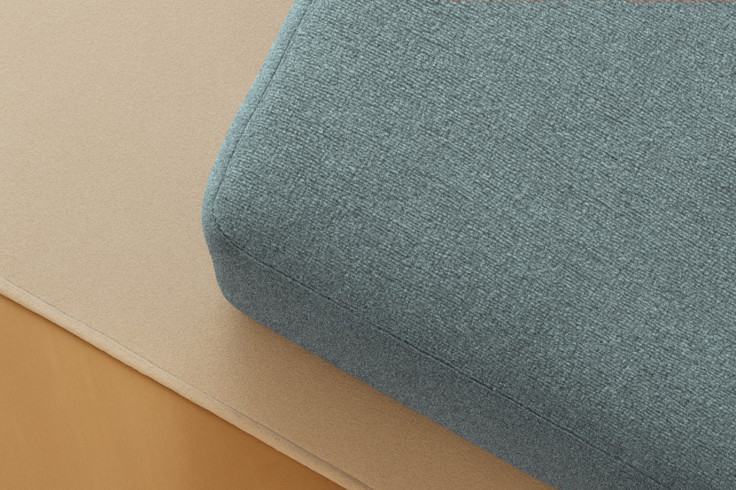 Pouf convertible et modulable - Tissu lisse Vert