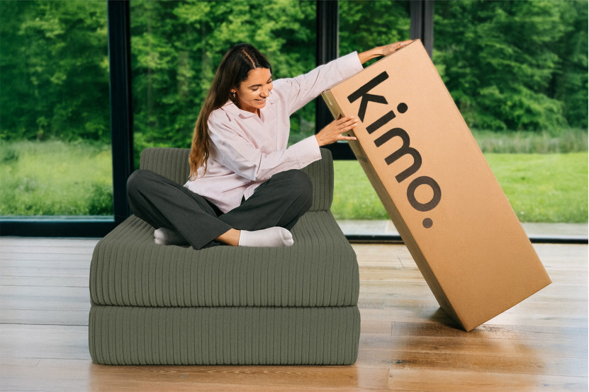 Méridienne convertible et modulable - Velours côtelé XL Vert