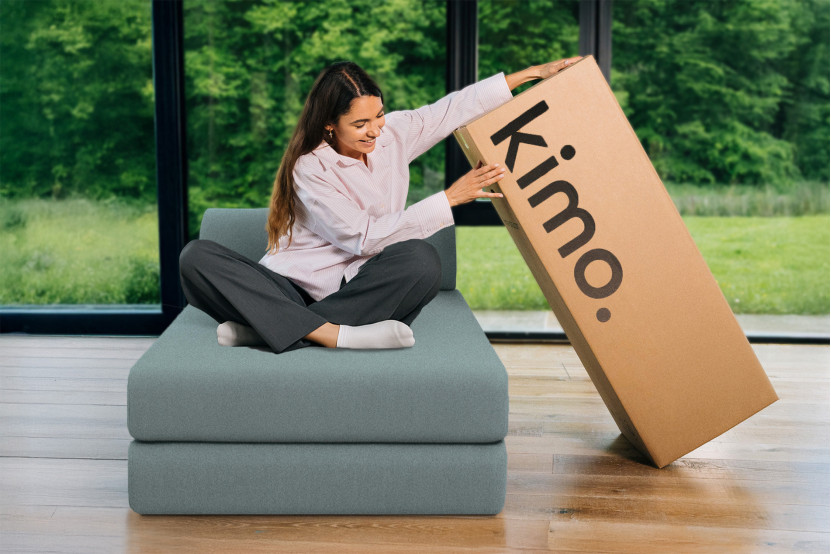 Méridienne convertible et modulable - Tissu lisse Vert