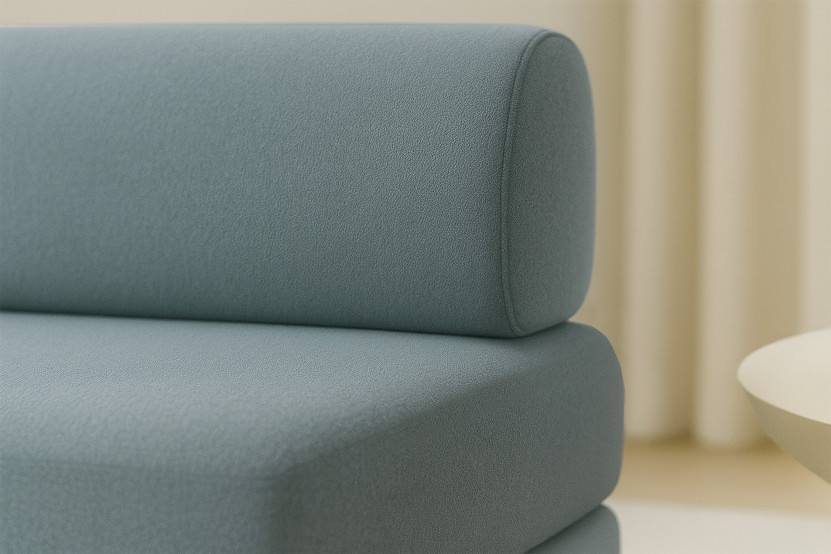 Fauteuil convertible et modulable - Tissu lisse Vert