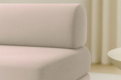 Fauteuil convertible et modulable - Tissu lisse Beige