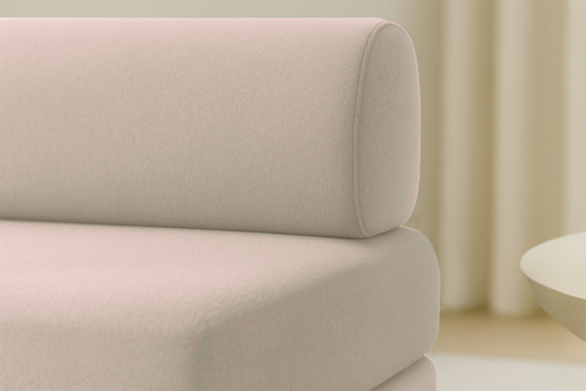 Fauteuil convertible et modulable - Tissu lisse Beige