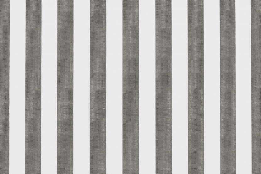 Canapé 3 places modulable - Tissu extérieur à rayures, blanc et gris anthracite