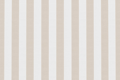 Housse Fauteuil - Tissu imperméable à rayures, blanc et beige