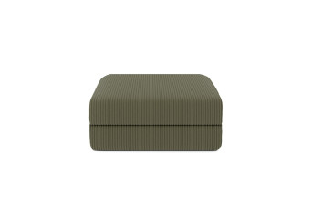 Pouf convertible et modulable - Velours côtelé Vert
