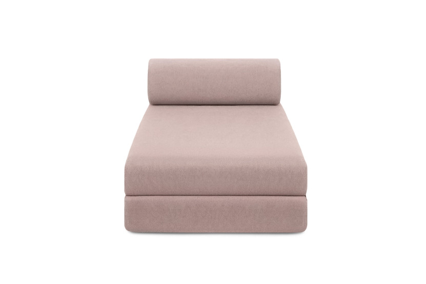 Méridienne convertible et modulable - Tissu lisse Rose
